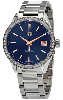 TAG Heuer Carrera Lady WBK1317.BA0652 36mm Stainless steel Blue