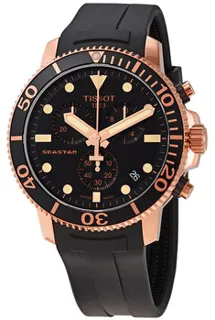 Tissot Seastar 1000 T120.417.37.051.00 Rose gold and Stainless steel Black