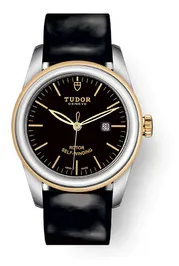 Tudor Glamour 53003-0011 31mm Yellow gold and Stainless steel Black