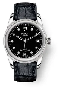 Tudor Glamour 55000-0013 36mm Stainless steel Black