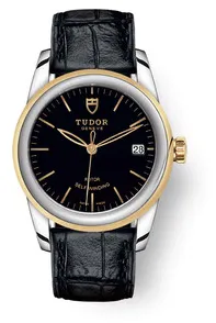 Tudor Glamour 55003-0029 Yellow gold and Stainless steel Black