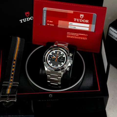 Tudor Heritage Chrono 70330N 42mm Stainless steel Black