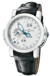 Ulysse Nardin GMT +/- Perpetual 329-60 Platinum Silver