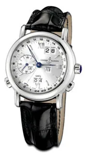 Ulysse Nardin GMT +/- Perpetual 320-22/31 18k white gold Silver