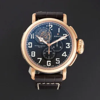 Zenith Pilot Montre dAeronef Type 20 Tourbillon 87.2430.4035/21.C721 48mm Rose gold Black