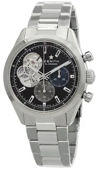 Zenith El Primero 03.3300.3604/21.M3300 39mm Stainless steel Black