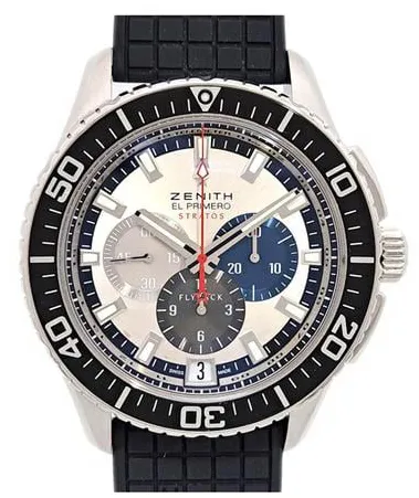 Zenith El Primero Stratos Flyback 46mm Stainless steel Silver