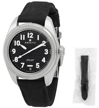 Zenith Pilot 03.4000.3620/21.I001 40mm Stainless steel Black