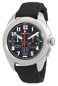 Zenith Pilot 03.4000.3652/21.I001 42mm Stainless steel Black