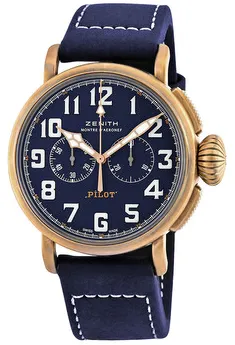 Zenith Pilot 29.2430.4069/57.C808 45mm Bronze Blue