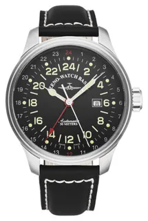 Zeno-Watch Basel OS Pilot 8524-A1 Stainless steel Black