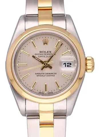 Rolex Lady-Datejust 79163 26mm Yellow gold and stainless steel Champagne