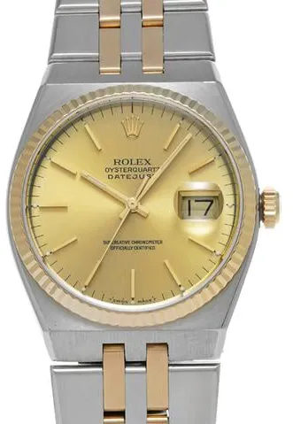 Rolex Datejust Oysterquartz 17013 36mm Stainless steel Champagne