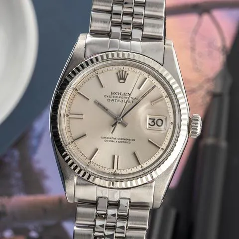 Rolex Datejust 36 1601 36mm Yellow gold and stainless steel Silver