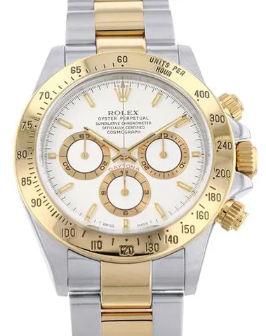 Rolex Daytona 16523 40mm Yellow gold and stainless steel White