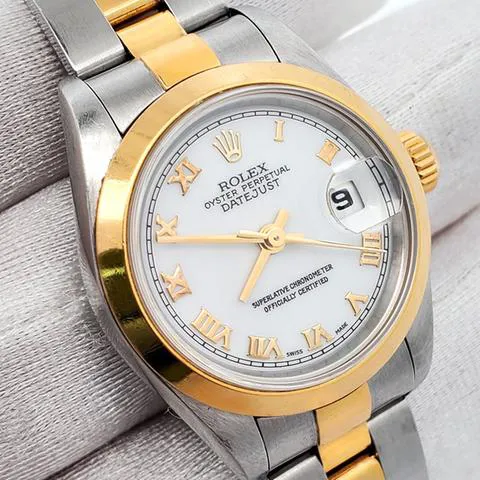 Rolex Lady-Datejust 69163 26mm Yellow gold and stainless steel White 1
