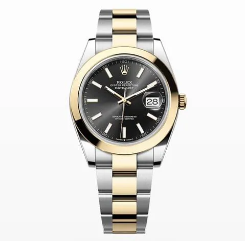 Rolex Datejust 41 126303 41mm Yellow gold and Stainless steel Black