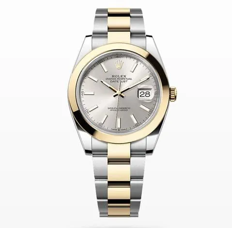 Rolex Datejust 41 126303 41mm Yellow gold and Stainless steel Silver