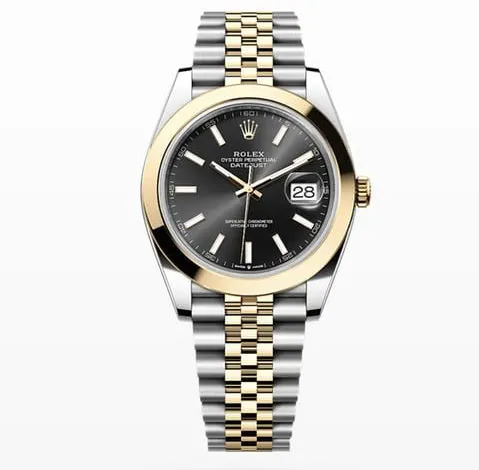 Rolex Datejust 41 126303 41mm Yellow gold and Stainless steel Black