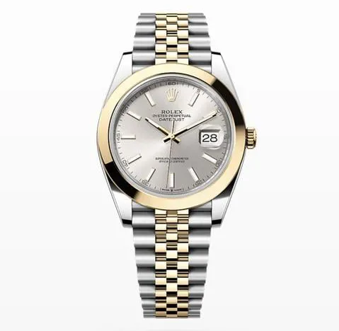 Rolex Datejust 41 126303 41mm Yellow gold and Stainless steel Silver