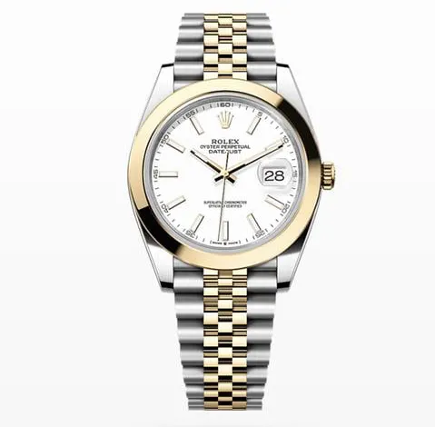 Rolex Datejust 41 126303 41mm Yellow gold and Stainless steel White