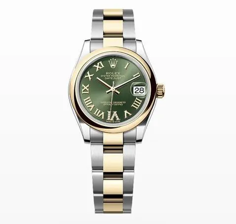 Rolex Datejust 31 278243 31mm Yellow gold and Stainless steel Green