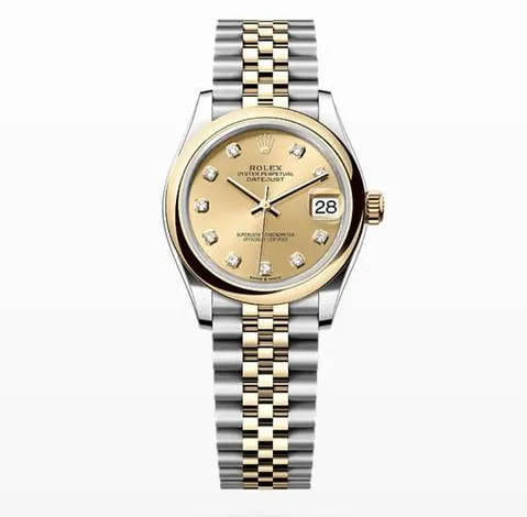 Rolex Datejust 31 278243 31mm Yellow gold and Stainless steel Champagne