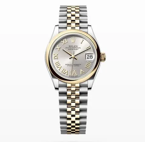 Rolex Datejust 31 278243 31mm Yellow gold and Stainless steel Silver