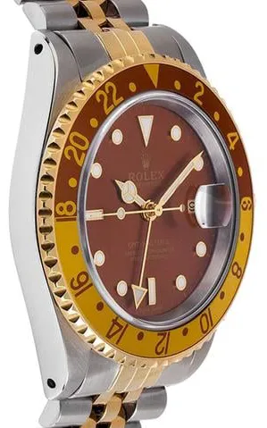 Rolex GMT-Master II 16713 40mm Yellow gold and Stainless steel Brown 3