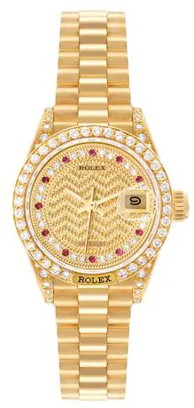 Rolex Lady-Datejust 69158 26mm Yellow gold Champagne 5