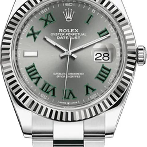 Rolex Datejust 41 126334-0021 41mm White gold and Oystersteel Gray