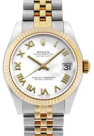 Rolex Datejust 31 178273 31mm Yellow gold and Stainless steel White