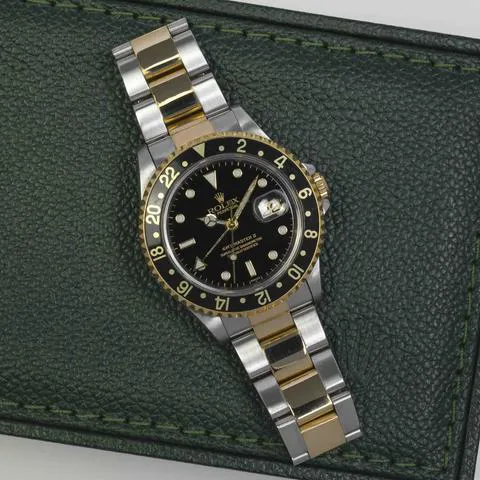 Rolex GMT-Master II 16713 40mm Yellow gold and Stainless steel Black 2