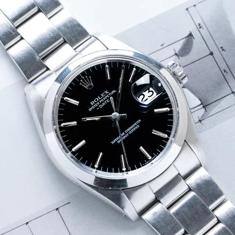 Rolex Oyster Perpetual Date 1500 34mm Stainless steel Black