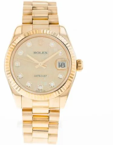 Rolex Datejust 31 178278 31mm Yellow gold Champagne