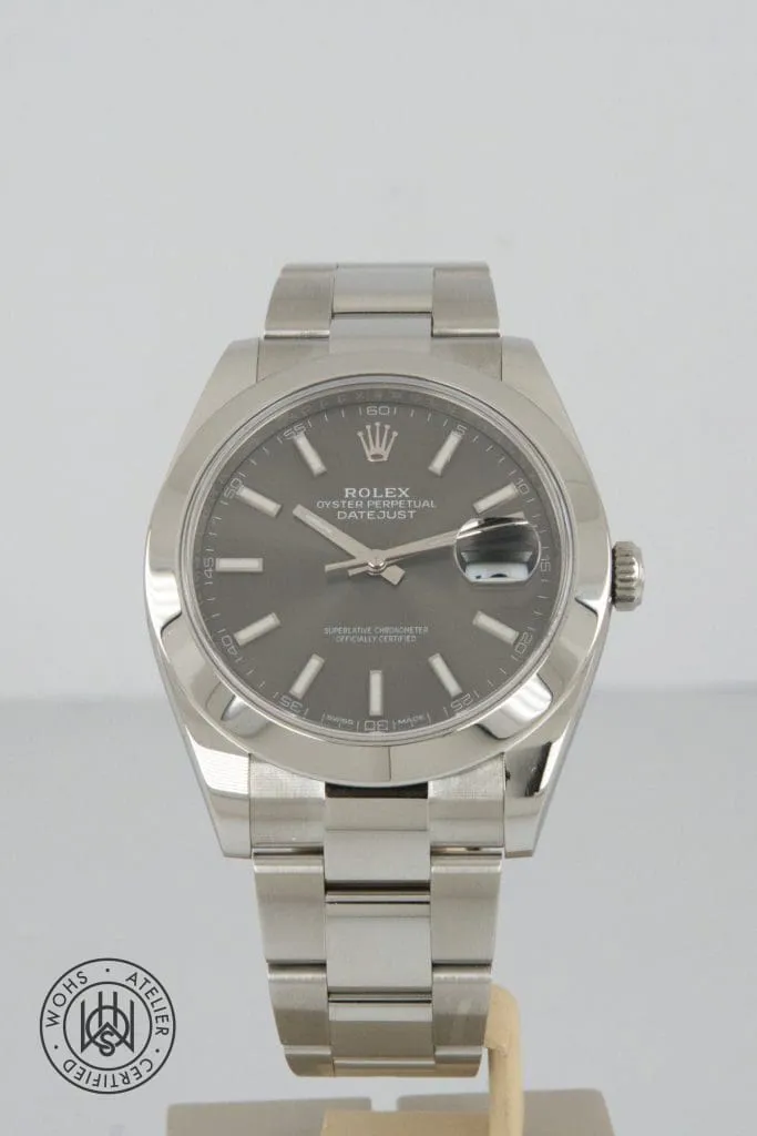 Rolex Datejust 126300 41mm Stainless steel Gray