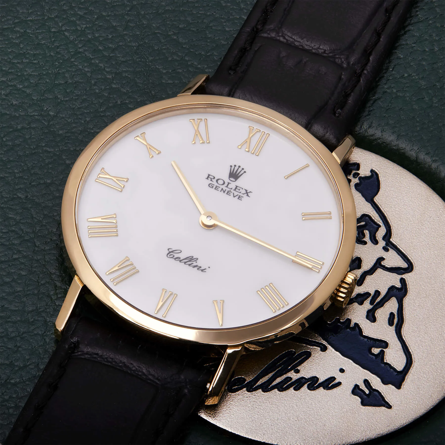 Rolex Cellini 4112 32mm Yellow gold bianco