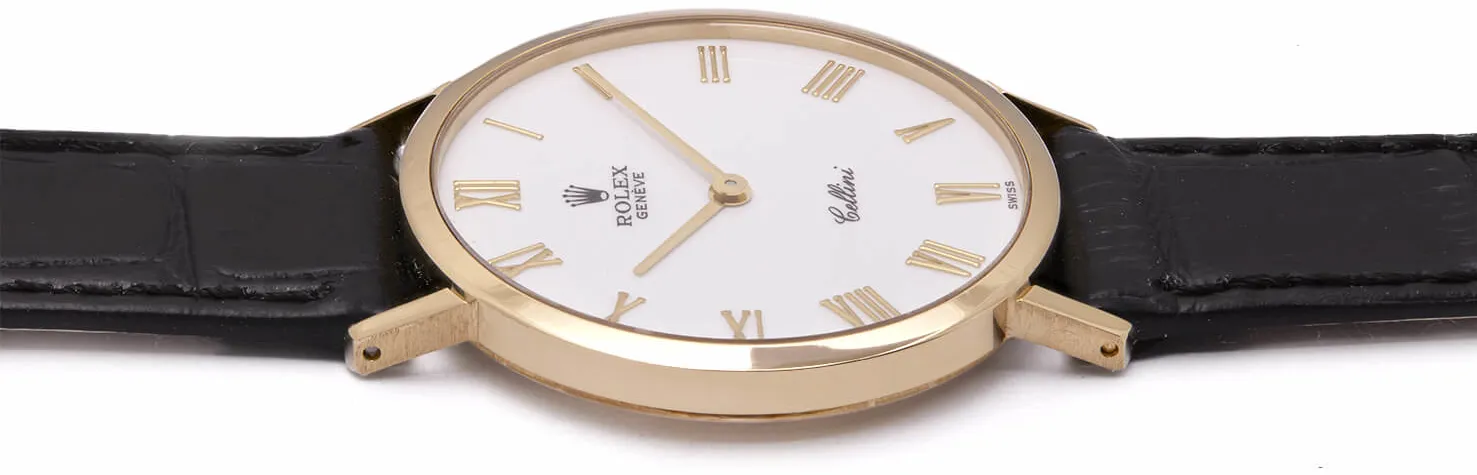 Rolex Cellini 4112 32mm Yellow gold bianco 6