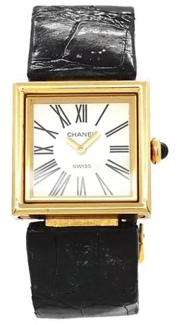 Chanel Mademoiselle 23mm Yellow gold White