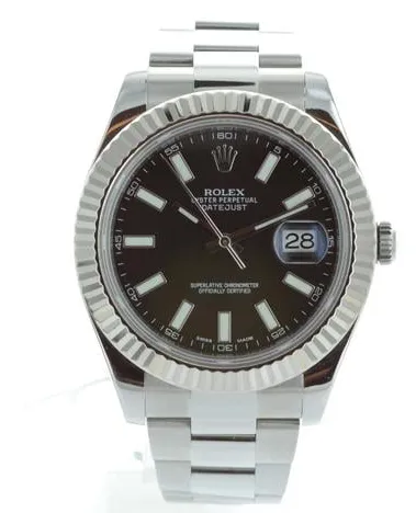 Rolex Datejust II 116334 41mm Stainless steel Black