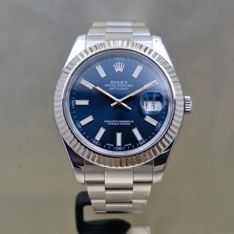 Rolex Datejust II 116334 41mm Stainless steel Blue