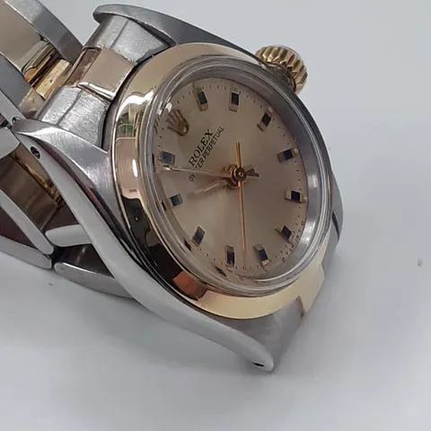 Rolex Oyster Perpetual 26 6718 26mm Yellow gold and stainless steel Champagne 3