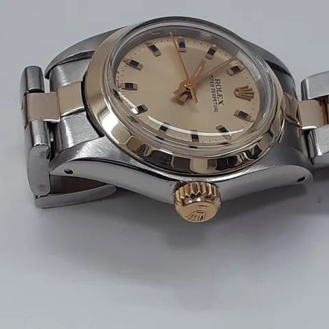 Rolex Oyster Perpetual 26 6718 26mm Yellow gold and stainless steel Champagne 4