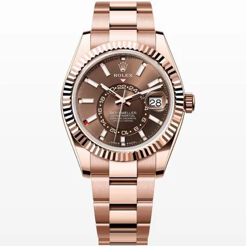 Rolex Sky-Dweller 336935 42mm Rose gold Brown