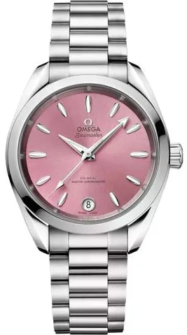 Omega Aqua Terra 220.10.34.20.10.003 34mm Stainless steel Pink