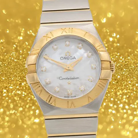 Omega Constellation 795.1011 28mm Yellow gold and Stainless steel Mother-of-pearl