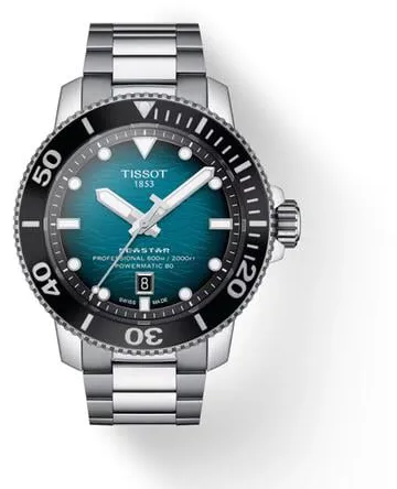 Tissot Powermatic 46mm Stainless steel Blue