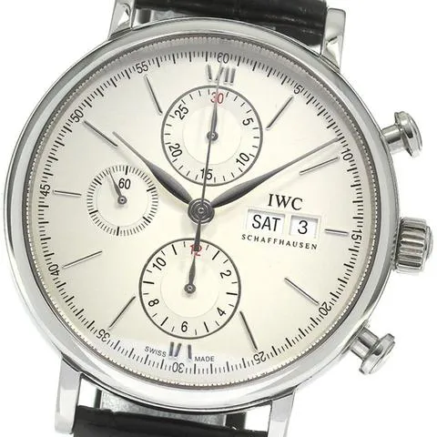 IWC Portofino Chronograph IW391007 42mm Stainless steel Silver
