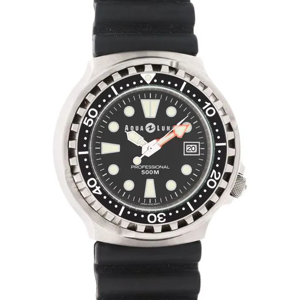 Aqualung 46mm Stainless steel Black