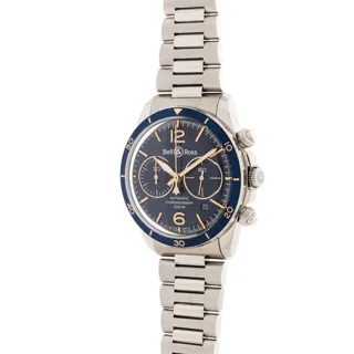 Bell & Ross Chrono Aéronavale BRV2-94 Stainless steel Blue